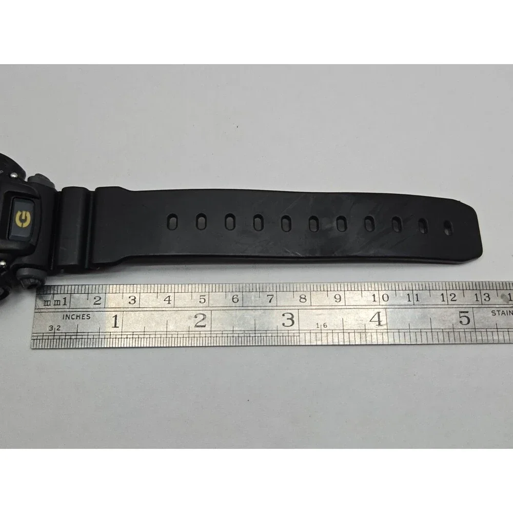 Casio G Shock Mens Digital Black Yellow 200M Illuminator Chronograph New Battery